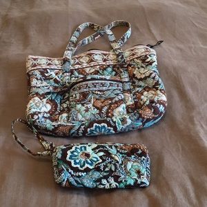 Vera Bradley tote and wristlet
